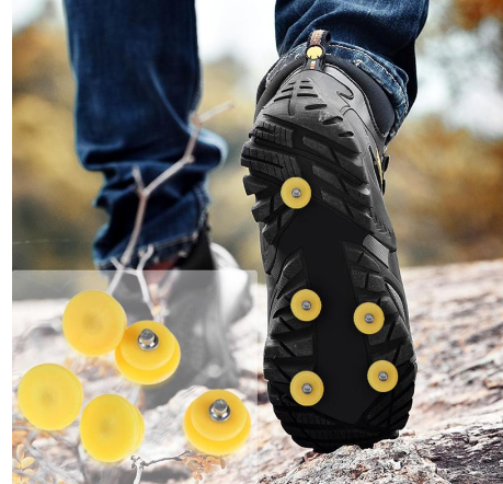 5pcs Snow Ice Climbing Anti Slip Spikes Grips Shoes Spikes Crampon Ice Grips For snow weather outdoor work